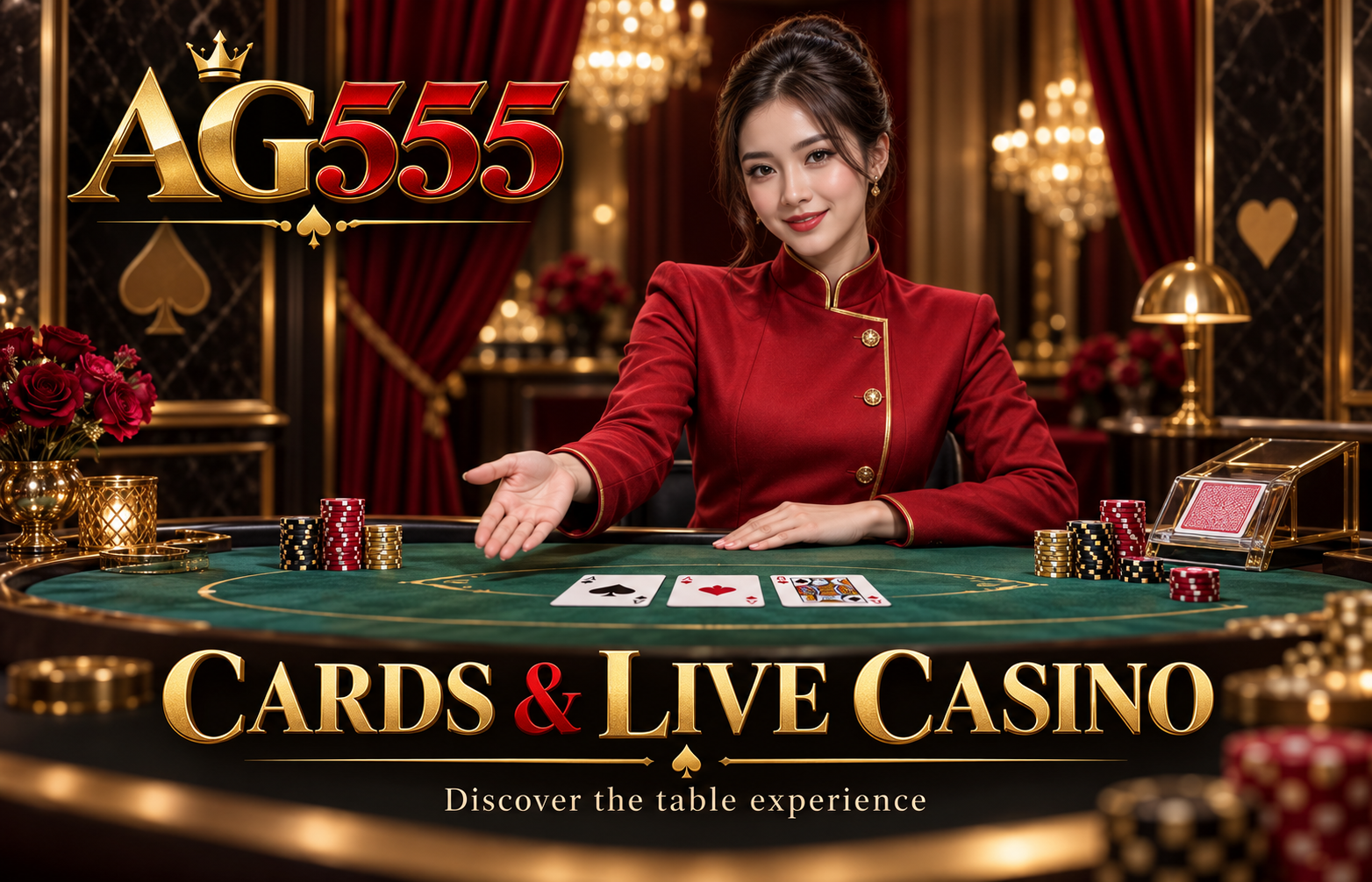 AG555 card games and live casino