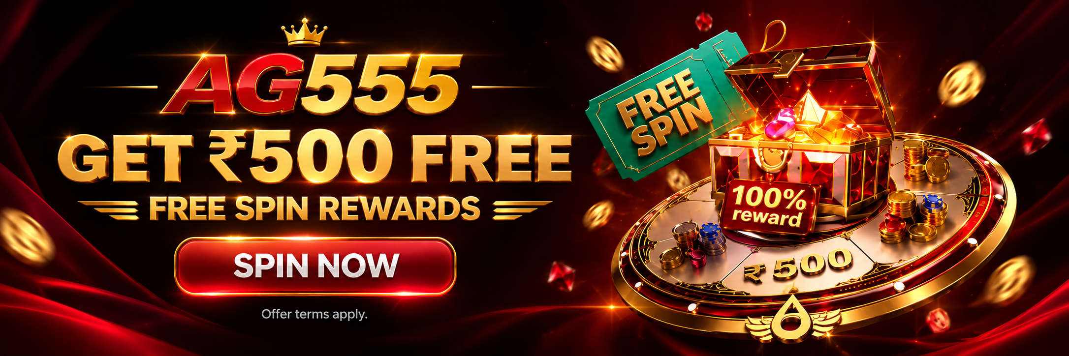 AG555 free spin rewards