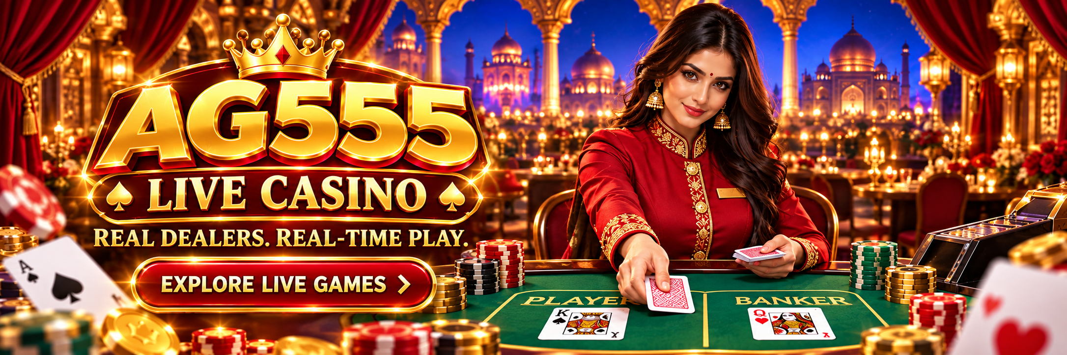 AG555 live casino and real-time dealers